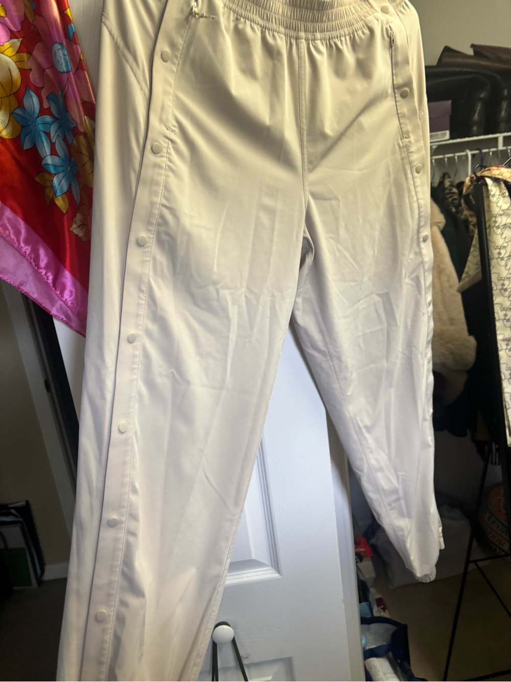 lululemon athletica Cream Snap-Button Joggers